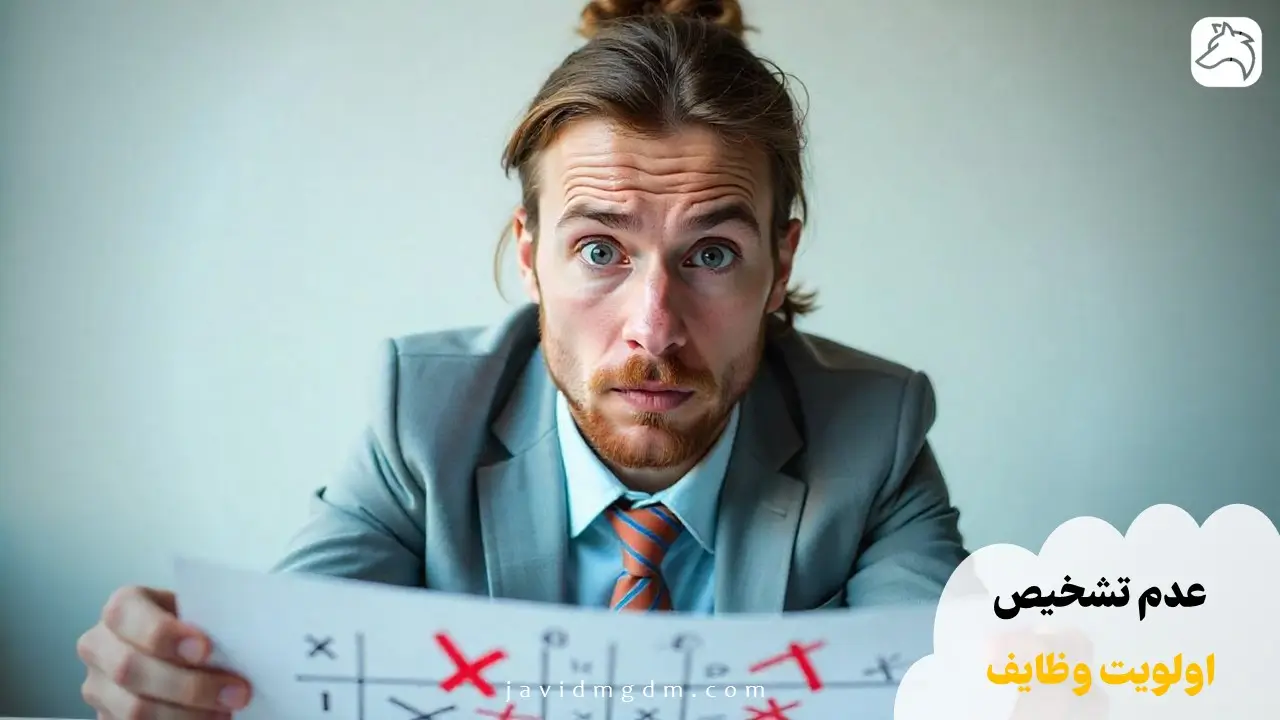عدم تشخیص اولویت وظایف